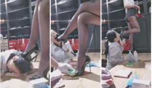 【宇婉莹】请师傅上门教娜姐擦鞋-97LZTD-83506216