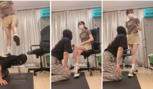 【暴力美学】帆布鞋踩狗舌头-97LZTD-83814