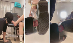 【暴力美学】帆布鞋踩狗舌头-97LZTD-83814