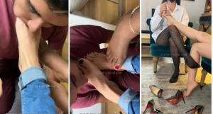 10小时法国女孩生活化臭丝袜臭棉袜闻舔原味臭汗脚调教Laufrenchfeet搬站合集