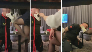 【不知名美女】捆绑耳光专场-97LZTD-83824