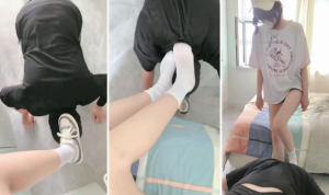 【容s】学生妹白袜裸足羞辱舔脚【完整版】-97LZTD-83829