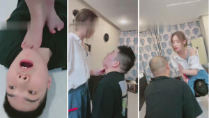 【领主老大】御姐范群调家奴吃脚指甲-97LZTD-83877