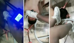 【语阳】小白鞋棉袜蹂躏踩电击求饶-97LZTD-102996