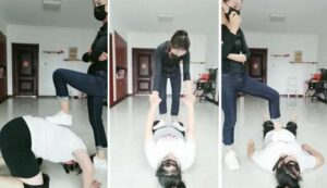 【凌儿女神】母畜-白棉袜-踩踏深喉耳光转胯-97LZTD-103016