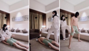 【米小唐】跆拳道女神S-连环踢裆踩踏-97LZTD-103183