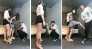 【诗琪】带闺蜜报复渣男-疯狂耳光重度踢踹-97LZTD-103344