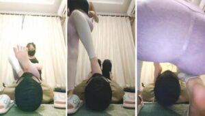 【艾拉】白袜气味羞辱骑马狗爬揪耳朵耳光-97LZTD-103052