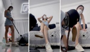 【漫漫大人】帆布鞋白驯化人形犬-97LZTD-103061