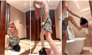 【梦樱】狗奴踩踏顶裆圣水舔脚-97LZTDGXFC-000003132704577