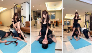 【麋鹿银儿】超级暴力归来顶美丝踢裆物化窒息-97LZTDGXFC-00000313271762