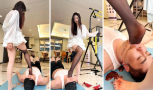 【麋鹿银儿】顶美S重度家具化sp高跟踩深喉-97LZTDGXFC-00000313272102