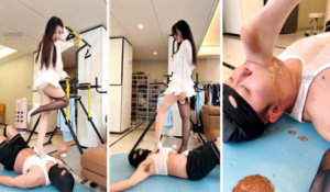 【麋鹿银儿】顶美S重度家具化sp高跟踩深喉-97LZTDGXFC-00000313272102