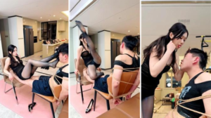 【麋鹿银儿】捆绑重耳光驯化无法反抗强制sp加鞭打全身-97LZTDGXFC-00000313272104